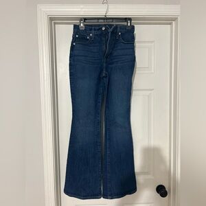 Madewell Dark Blue Flare Jeans